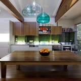 Hijau and wood kitchen