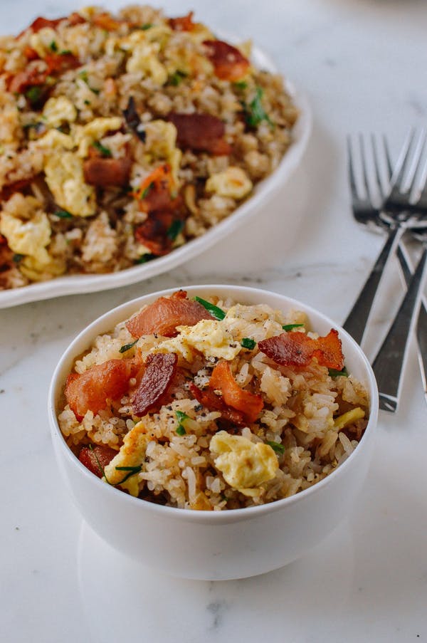 Bacon and egg fried rice